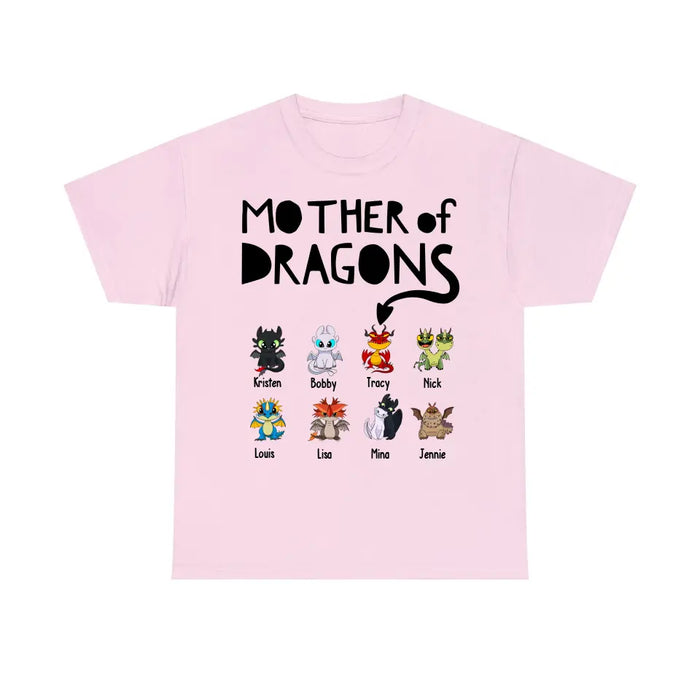 Mother Of Dragons - Personalized Baby Dragons Children's Names Shirt For Mother, Unique Gift for Mom