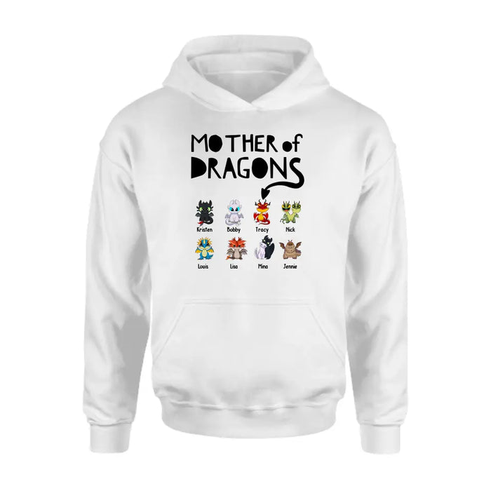 Mother Of Dragons - Personalized Baby Dragons Children's Names Shirt For Mother, Unique Gift for Mom