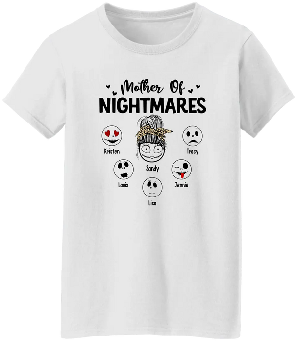 Mother Of Nightmares - Personalized Children's Names Shirt For Mother, Unique Gift for Mom