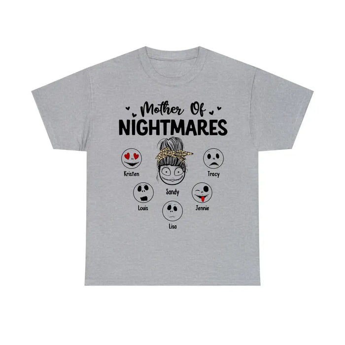 Mother Of Nightmares - Personalized Children's Names Shirt For Mother, Unique Gift for Mom