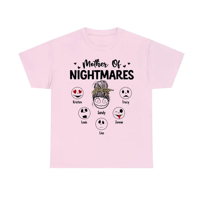 Mother Of Nightmares - Personalized Children's Names Shirt For Mother, Unique Gift for Mom