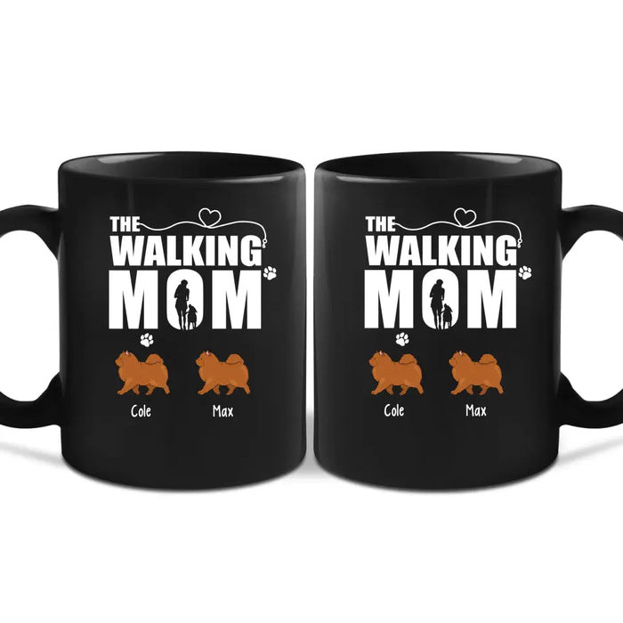 The Walking Mom - Personalized Gifts Custom Dog Mug for Dog Mom, Dog Lovers