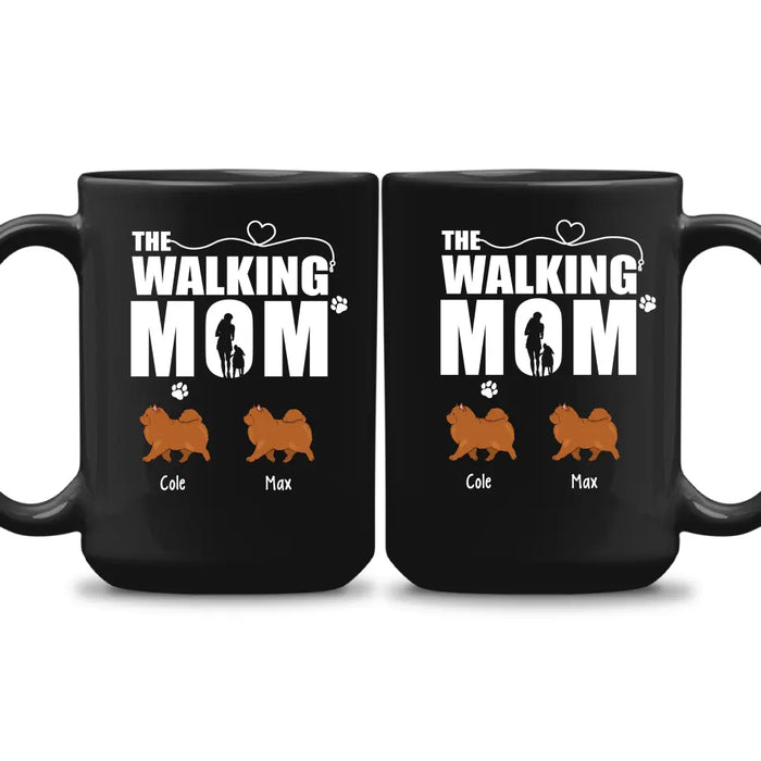 The Walking Mom - Personalized Gifts Custom Dog Mug for Dog Mom, Dog Lovers