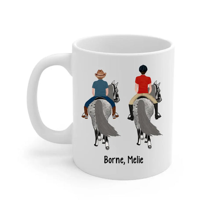 Life Is Better With Horses - Personalized Gifts Custom Horse Mug for Mom, Horse Lovers