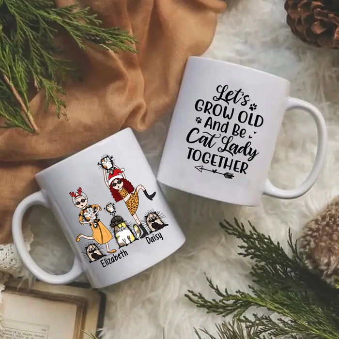 Personalized Mug, Crazy Cat Ladies, Christmas Gift For Cat Lovers