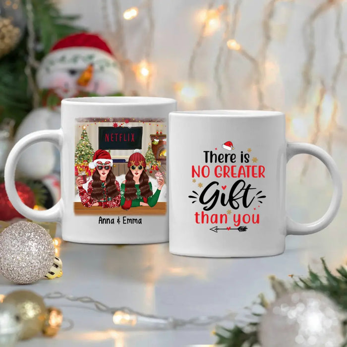 Personalized Mug, Up To 4 Girls, Christmas Besties, Christmas Gift For Sisters, Best Friends