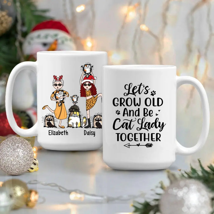 Personalized Mug, Crazy Cat Ladies, Christmas Gift For Cat Lovers