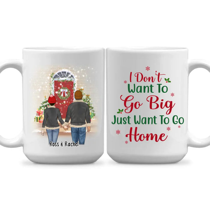 Personalized Mug, All Hearts Come Home For Christmas, Couple Holding Hands, Christmas Gift For Couples