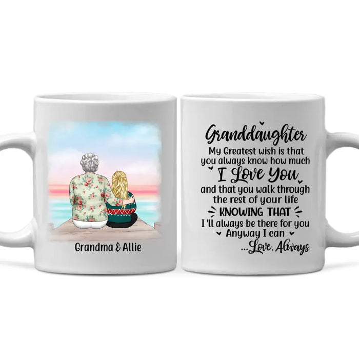 Personalized Gifts Custom Mug for Grandma - To My Granddaughter