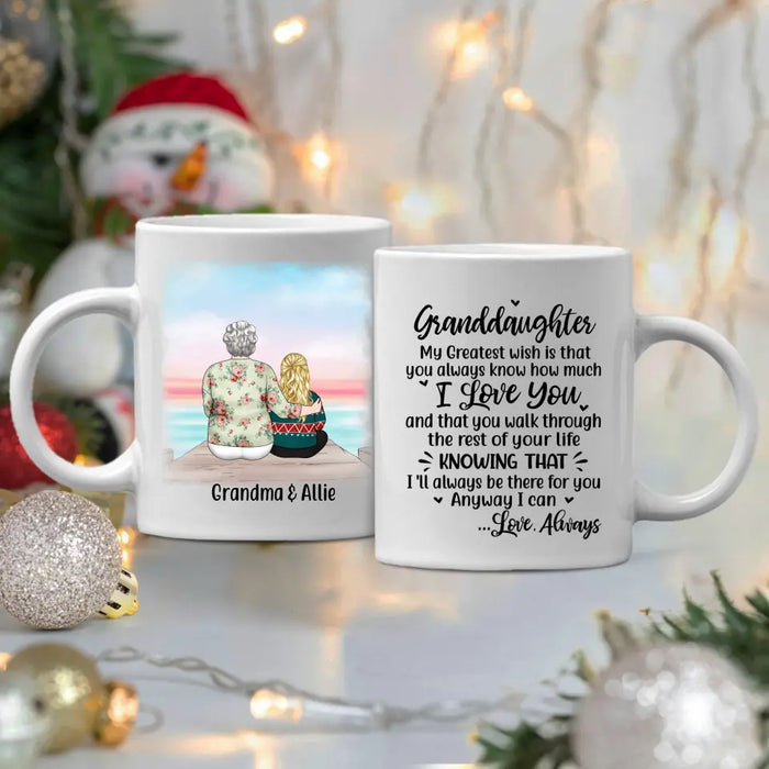 Personalized Gifts Custom Mug for Grandma - To My Granddaughter