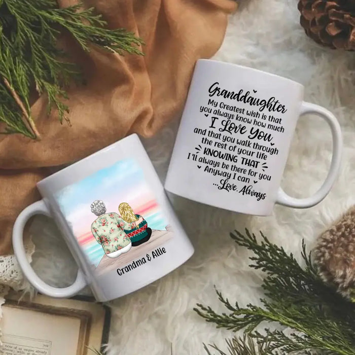 Personalized Gifts Custom Mug for Grandma - To My Granddaughter