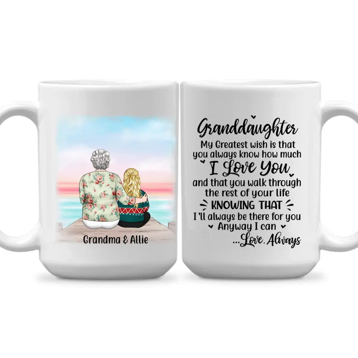 Personalized Gifts Custom Mug for Grandma - To My Granddaughter