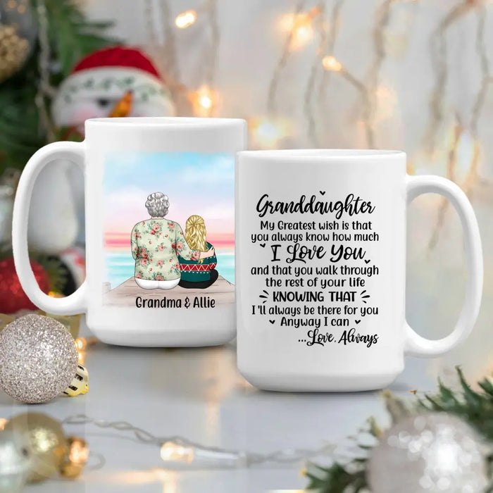 Personalized Gifts Custom Mug for Grandma - To My Granddaughter