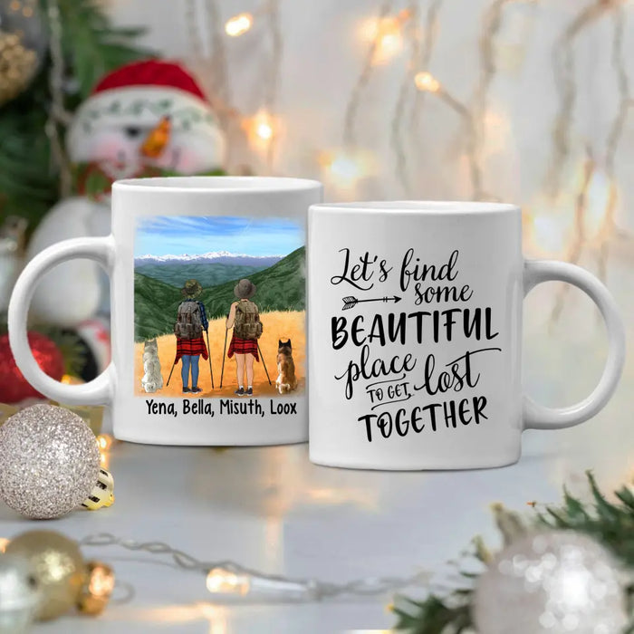 Personalized Mug, Hiking Women - Hiking Partners For Life, Gift For Hikers