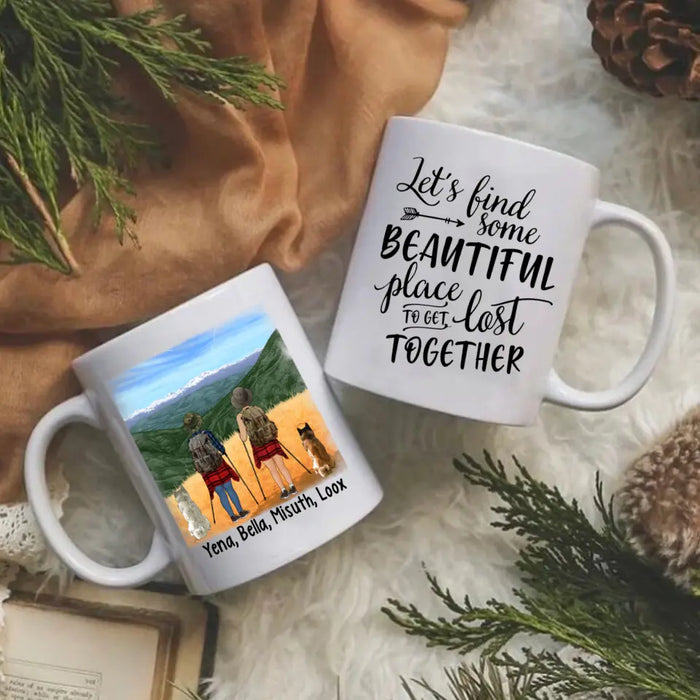 Personalized Mug, Hiking Women - Hiking Partners For Life, Gift For Hikers