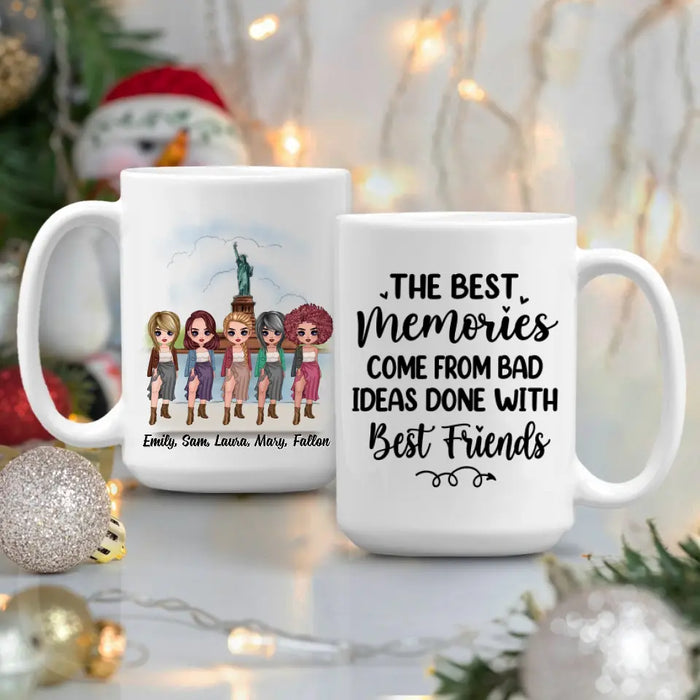 Personalized Mug, Up To 5 Girls, Gift For Friends, Sisters, Our Laughs Are Limitless