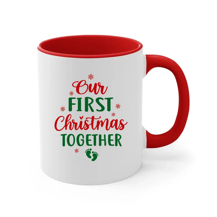 Personalized Mug, Baby First Christmas - Our First Christmas Together, Christmas Gift For Family