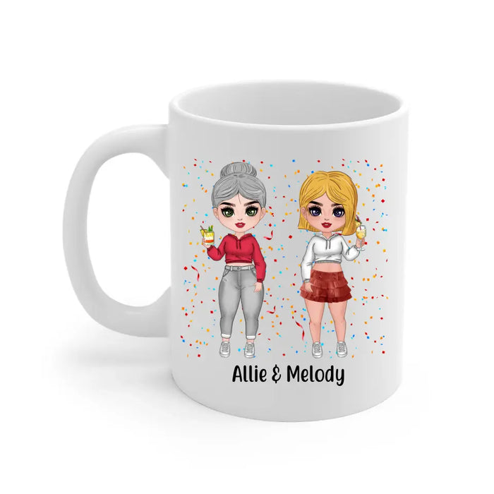 Long Distance Friendship Distance Means So Little - Personalized Mug For Friends, For Sister