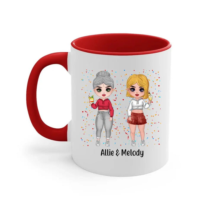 Long Distance Friendship Distance Means So Little - Personalized Mug For Friends, For Sister