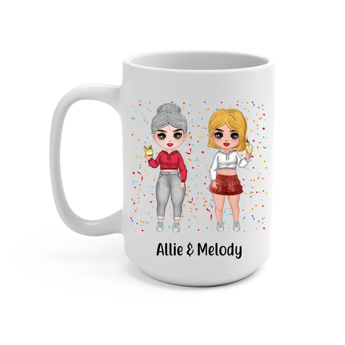 Long Distance Friendship Distance Means So Little - Personalized Mug For Friends, For Sister