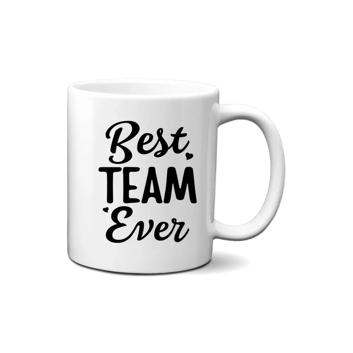 Personalized Mug, Up To 3 Women, Gift For Sisters, Friends, Colleagues, Best Team Ever, Chibi Coworkers At Cocktail Bar