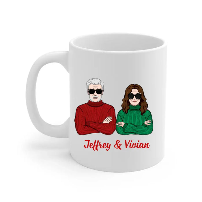 Older Couple Annoying Each Other For - Personalized Mug For Him, For Her, Anniversary