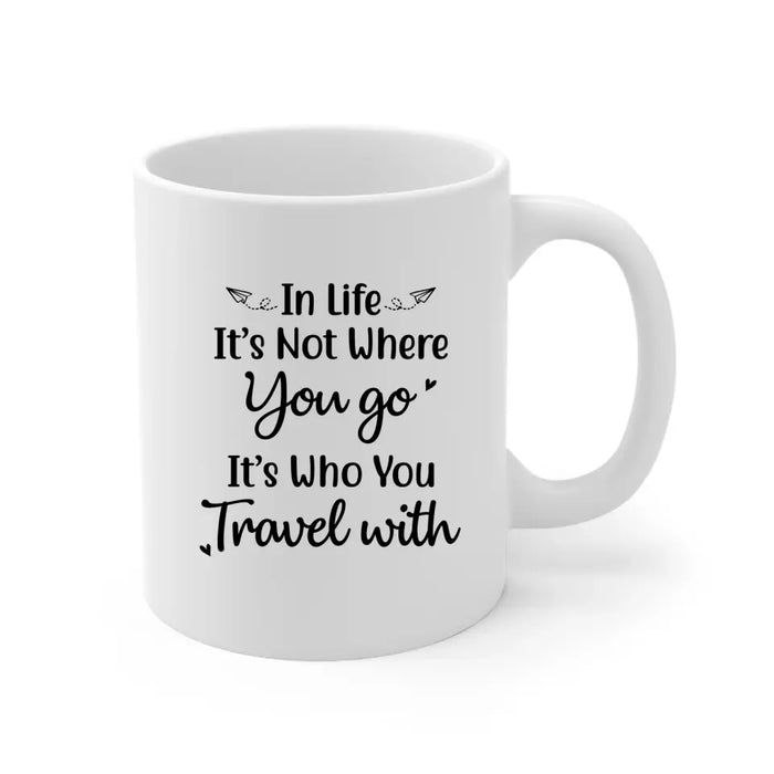 Traveling Girls - Personalized Mug For Friends, For Sister, Travel