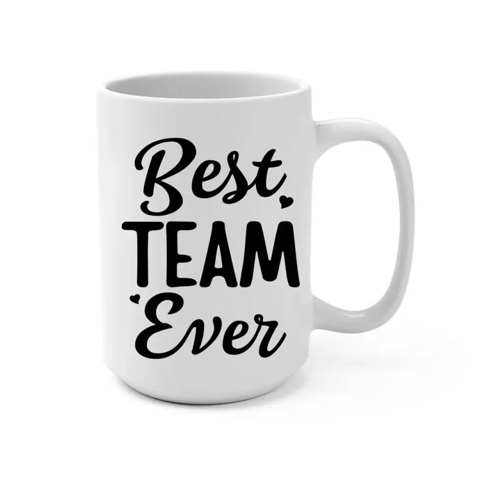 Personalized Mug, Up To 3 Women, Gift For Sisters, Friends, Colleagues, Best Team Ever, Chibi Coworkers At Cocktail Bar