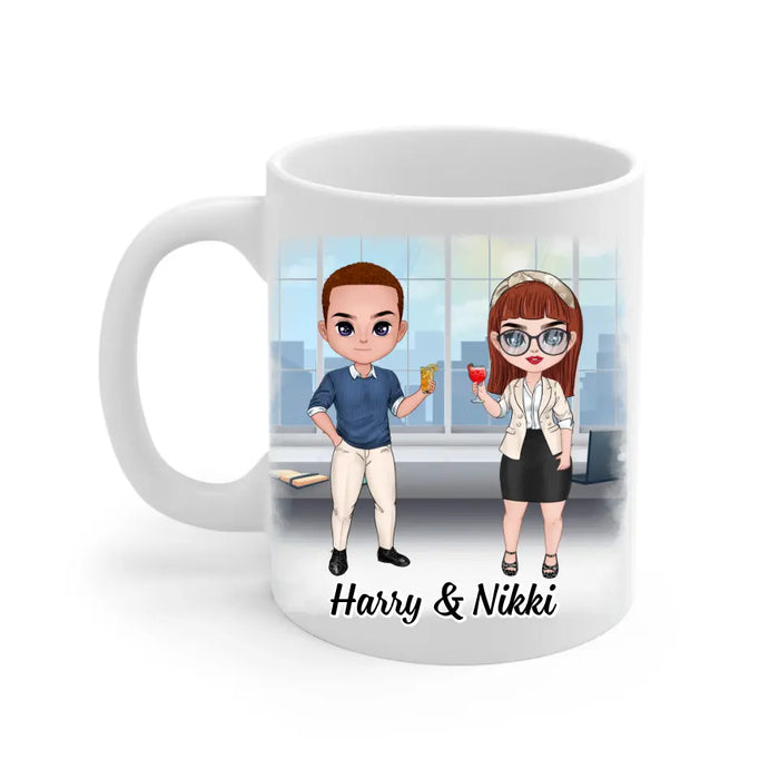 Up To 4 People Work Made Us Colleagues - Personalized Mug For Coworkers