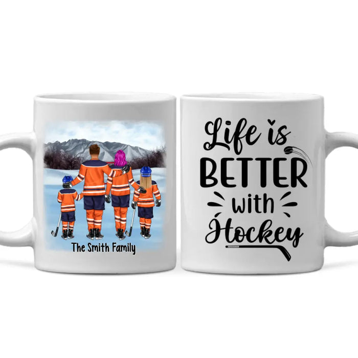 Life is Better with Ice Hockey - Personalized Mug For the Family, Ice Hockey