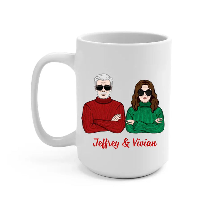 Older Couple Annoying Each Other For - Personalized Mug For Him, For Her, Anniversary