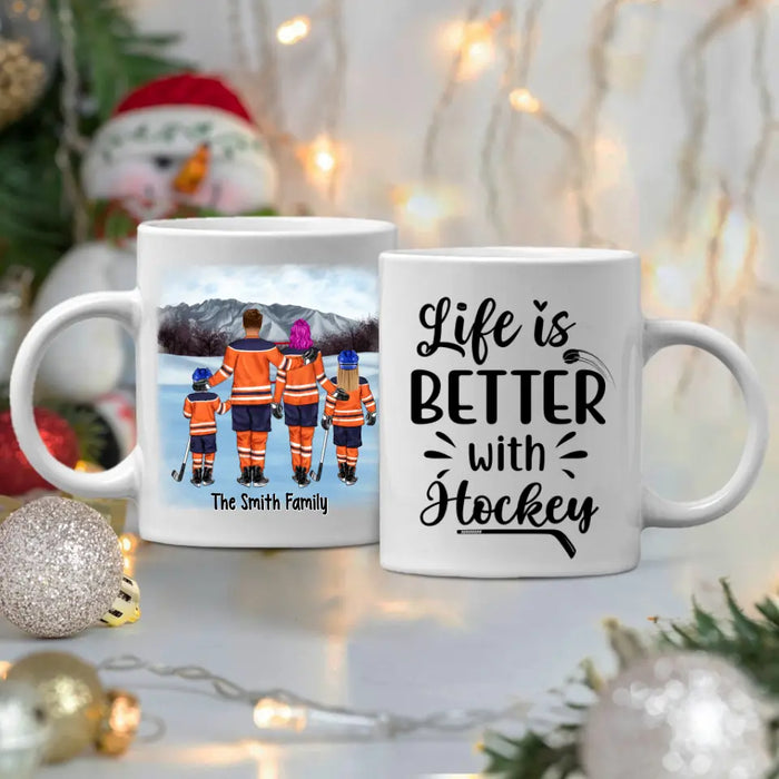 Life is Better with Ice Hockey - Personalized Mug For the Family, Ice Hockey