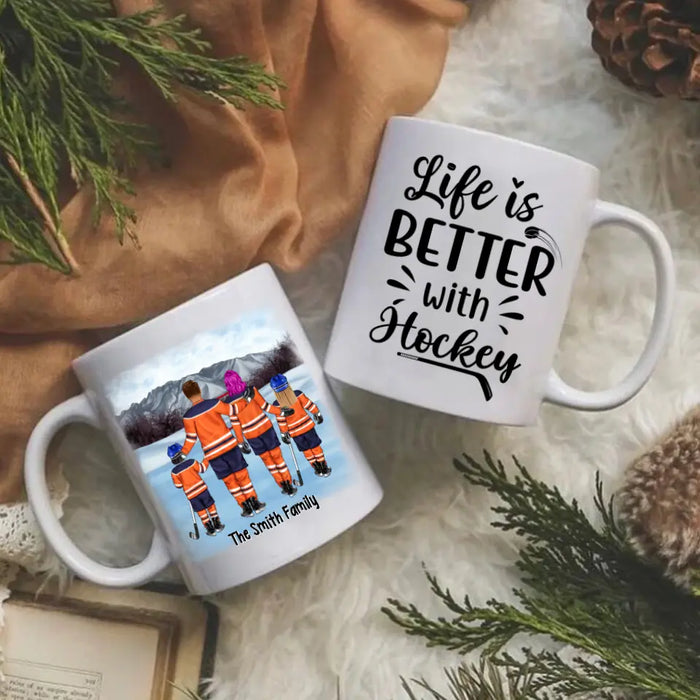 Life is Better with Ice Hockey - Personalized Mug For the Family, Ice Hockey