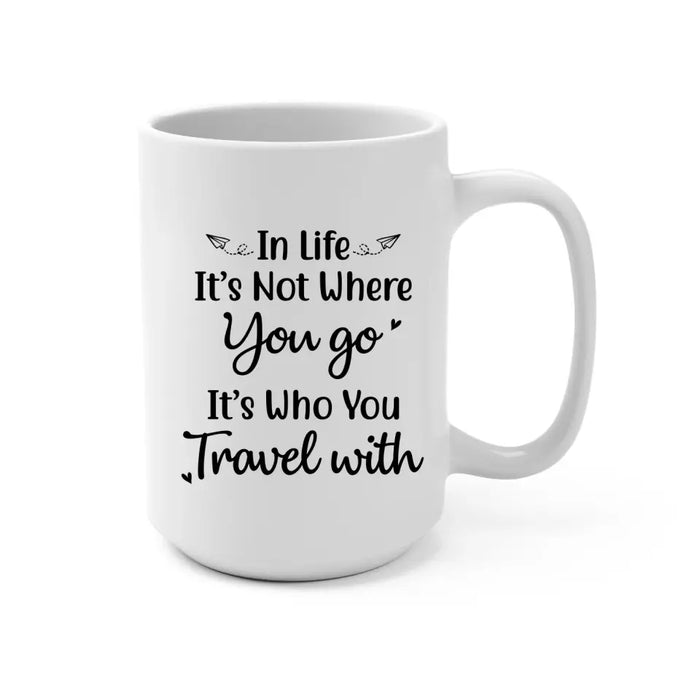 Traveling Girls - Personalized Mug For Friends, For Sister, Travel