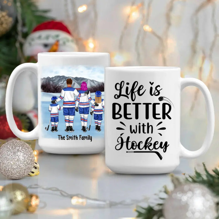 Life is Better with Ice Hockey - Personalized Mug For the Family, Ice Hockey