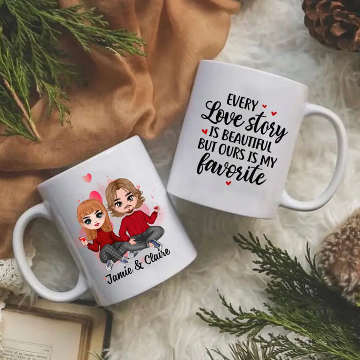 Every Love Story Is Beautiful - Personalized Mug For Couples, Him, Her, Valentine's Day