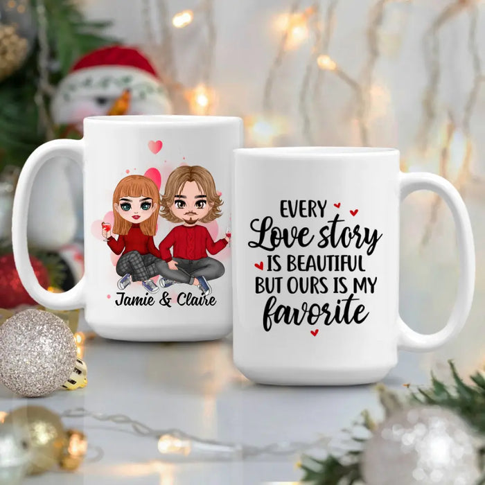 Every Love Story Is Beautiful - Personalized Mug For Couples, Him, Her, Valentine's Day