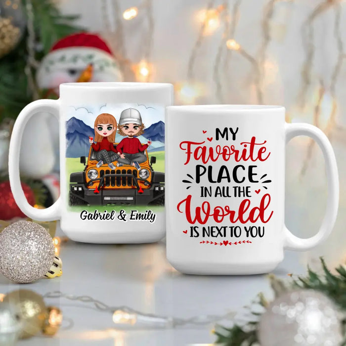 My Favorite Place In All The World - Personalized Mug For Couples, Off-Road Lovers, Valentine's Day