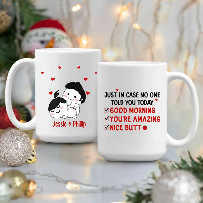 I Just Want To Touch Your Butt All The Time - Personalized Mug For Couples, For Her, For Him