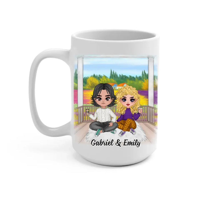 My Favorite Place In All The World - Personalized Mug For Couples, Him, Her, Valentine's Day