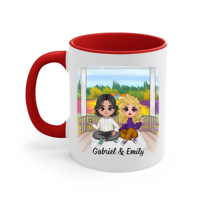 My Favorite Place In All The World - Personalized Mug For Couples, Him, Her, Valentine's Day