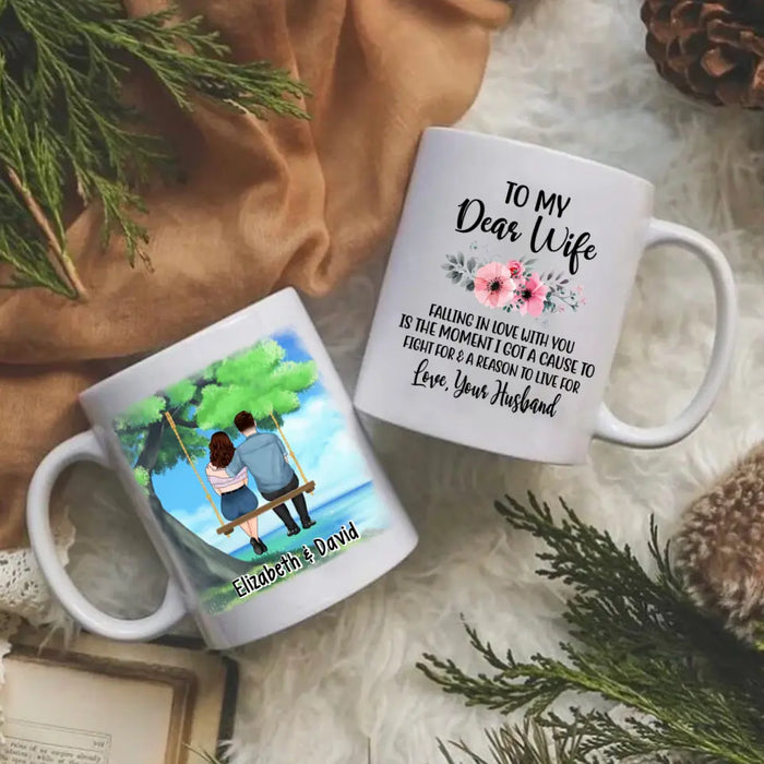 To My Wife Falling In Love With You - Personalized Mug For Couples, For Her