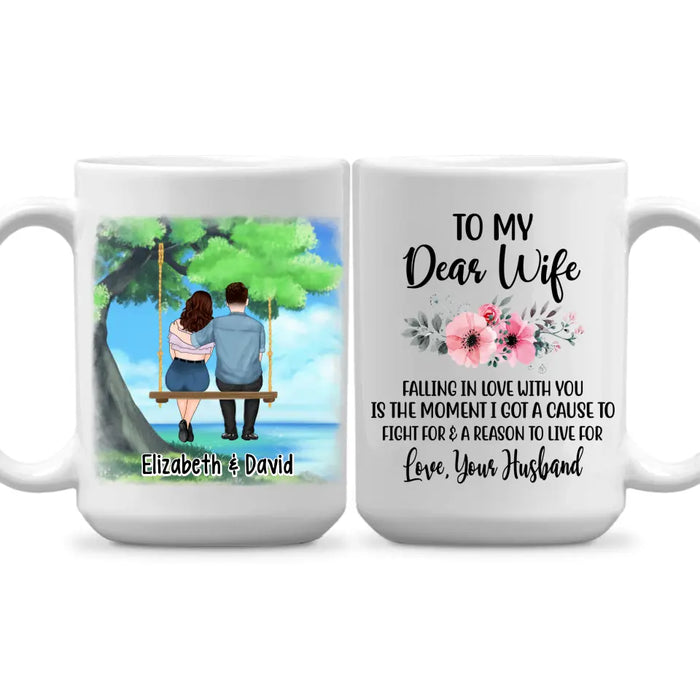 To My Wife Falling In Love With You - Personalized Mug For Couples, For Her