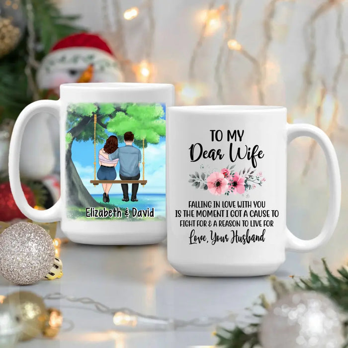 To My Wife Falling In Love With You - Personalized Mug For Couples, For Her