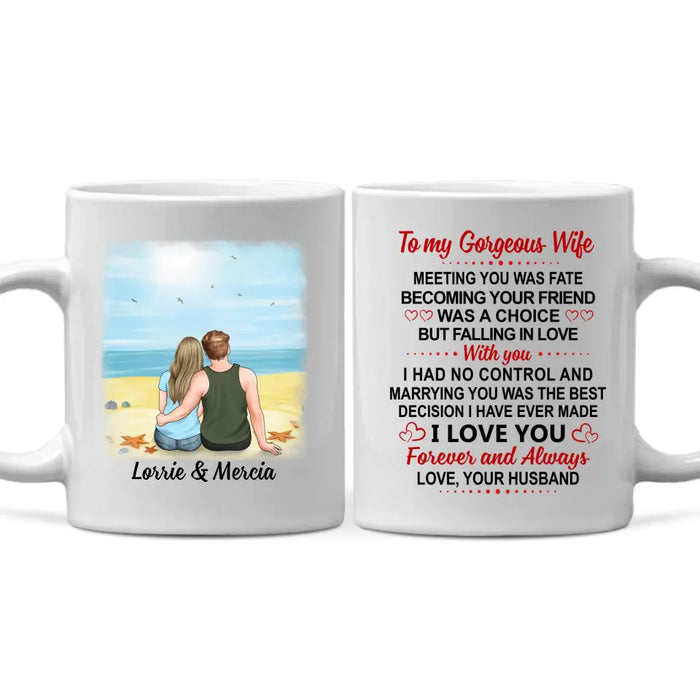 To My Wife Love You Forever And Always - Personalized Mug For Couples, Her