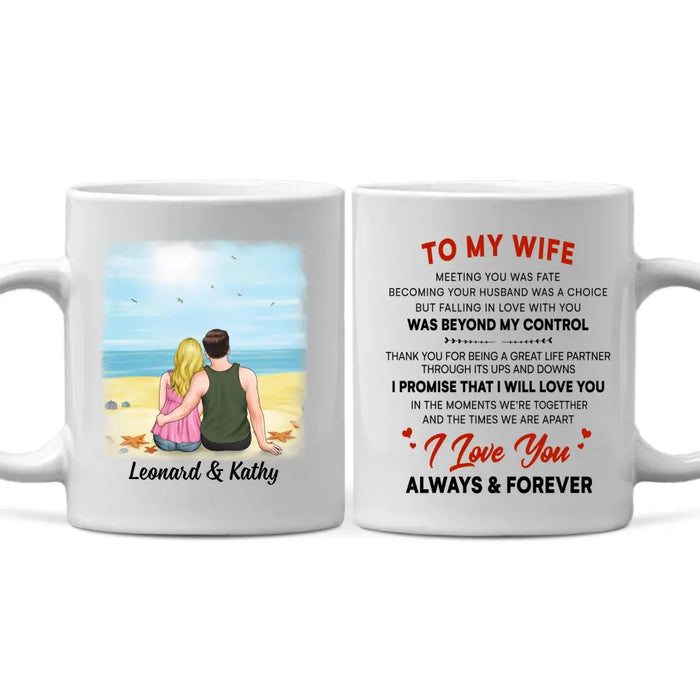 To My Wife Thank You For Being A Great Life Partner - Personalized Mug For Couples, Her