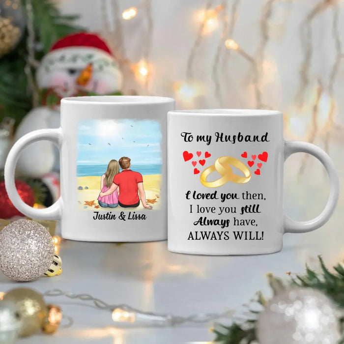 To My Husband - Personalized Gifts Custom Mug For Him For Couples For Him