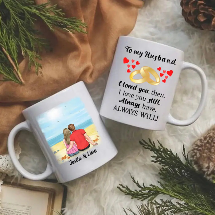 To My Husband - Personalized Gifts Custom Mug For Him For Couples For Him