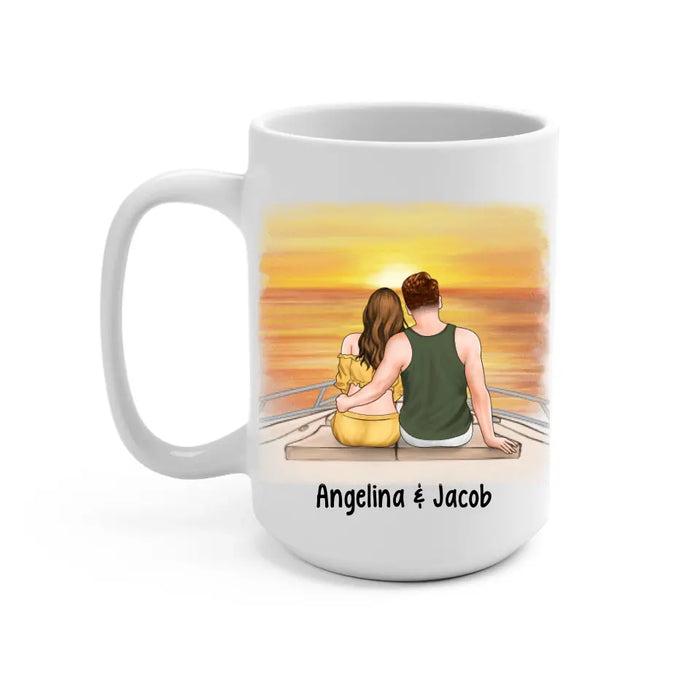 Cruising Partners For Life - Personalized Mug For Couples, For Her, For Him, Cruise Lovers