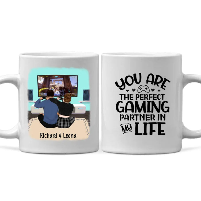 You Are The Perfect Gaming Partner - Personalized Mug For Couples, Friends, Games